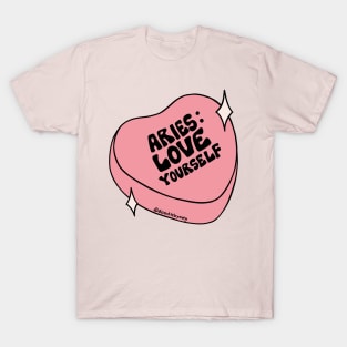 Aries Conversation Heart T-Shirt